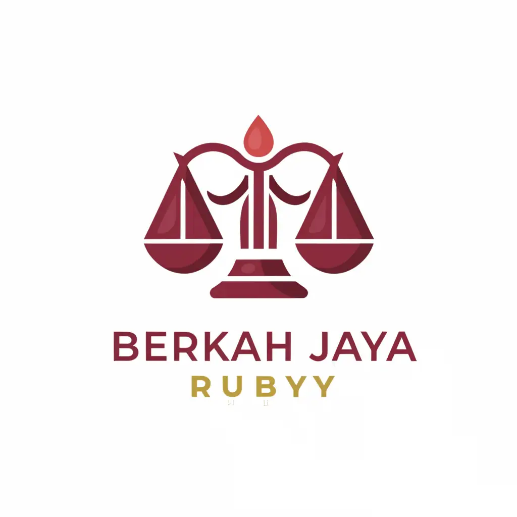 a logo design,with the text "Berkah Jaya Ruby", main symbol:Amanah,Moderate,be used in Home Family industry,clear background