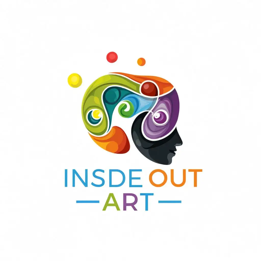 a logo design,with the text 'inside out art', main symbol:inside out, Moderate, be used in Entertainment industry, clear background
