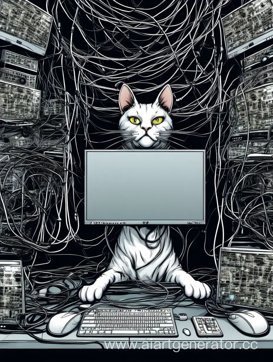 Clever-Cat-Hacker-Surrounded-by-Monitors-and-Wires