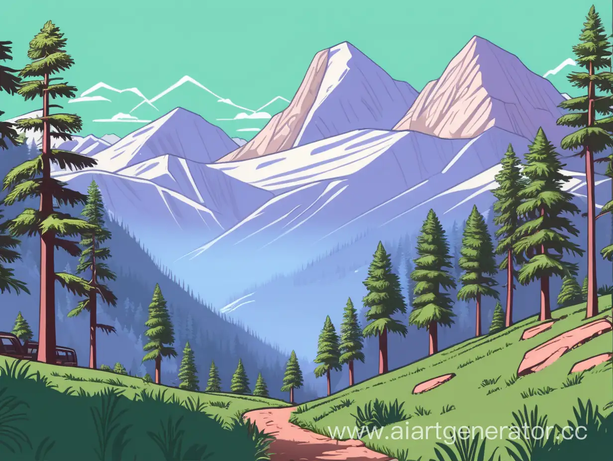 Grand-Theft-Auto-Style-Majestic-Mountains-and-Dense-Forests