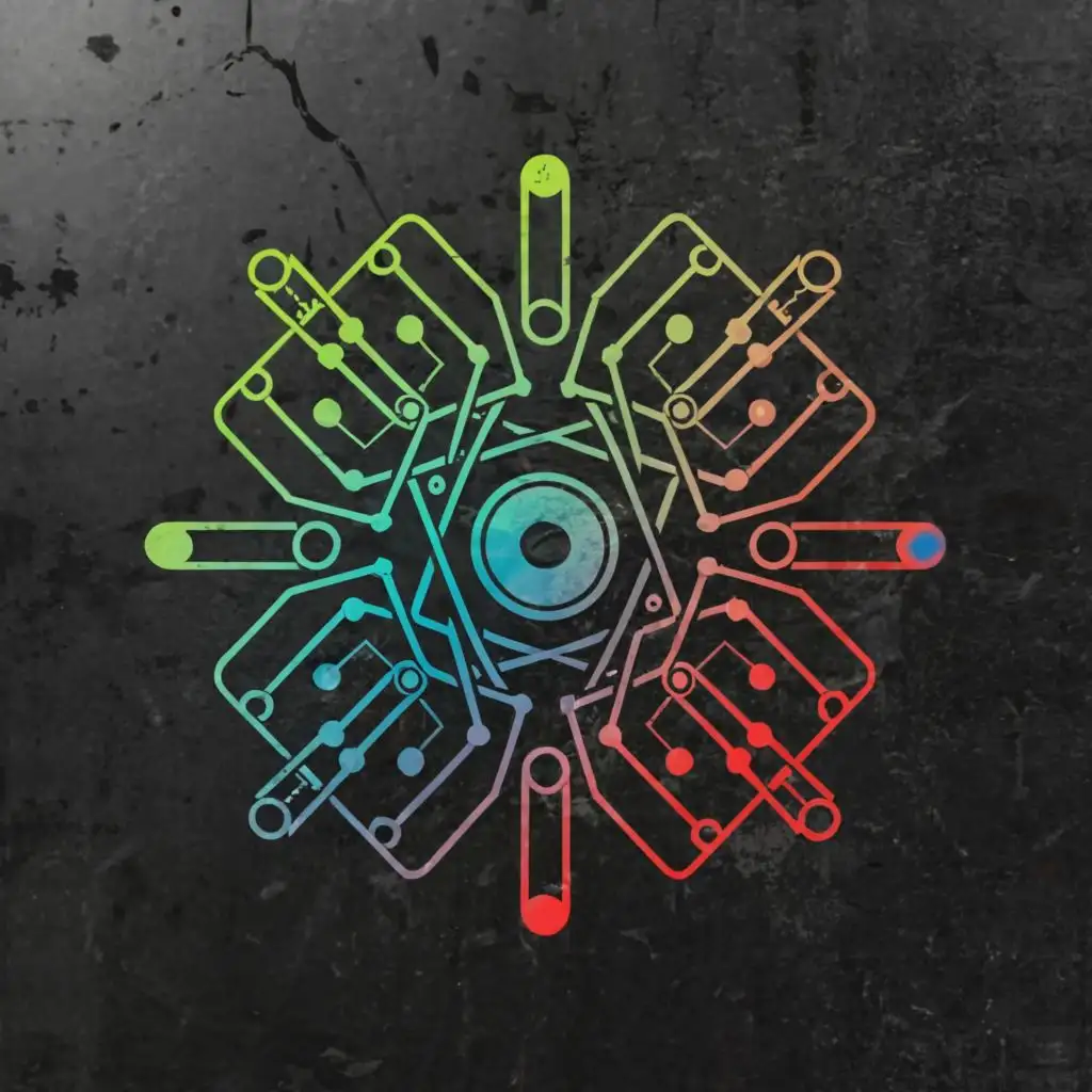 a logo design,with the text "The Deep Black Project", main symbol:secret, advanced tech, aliens