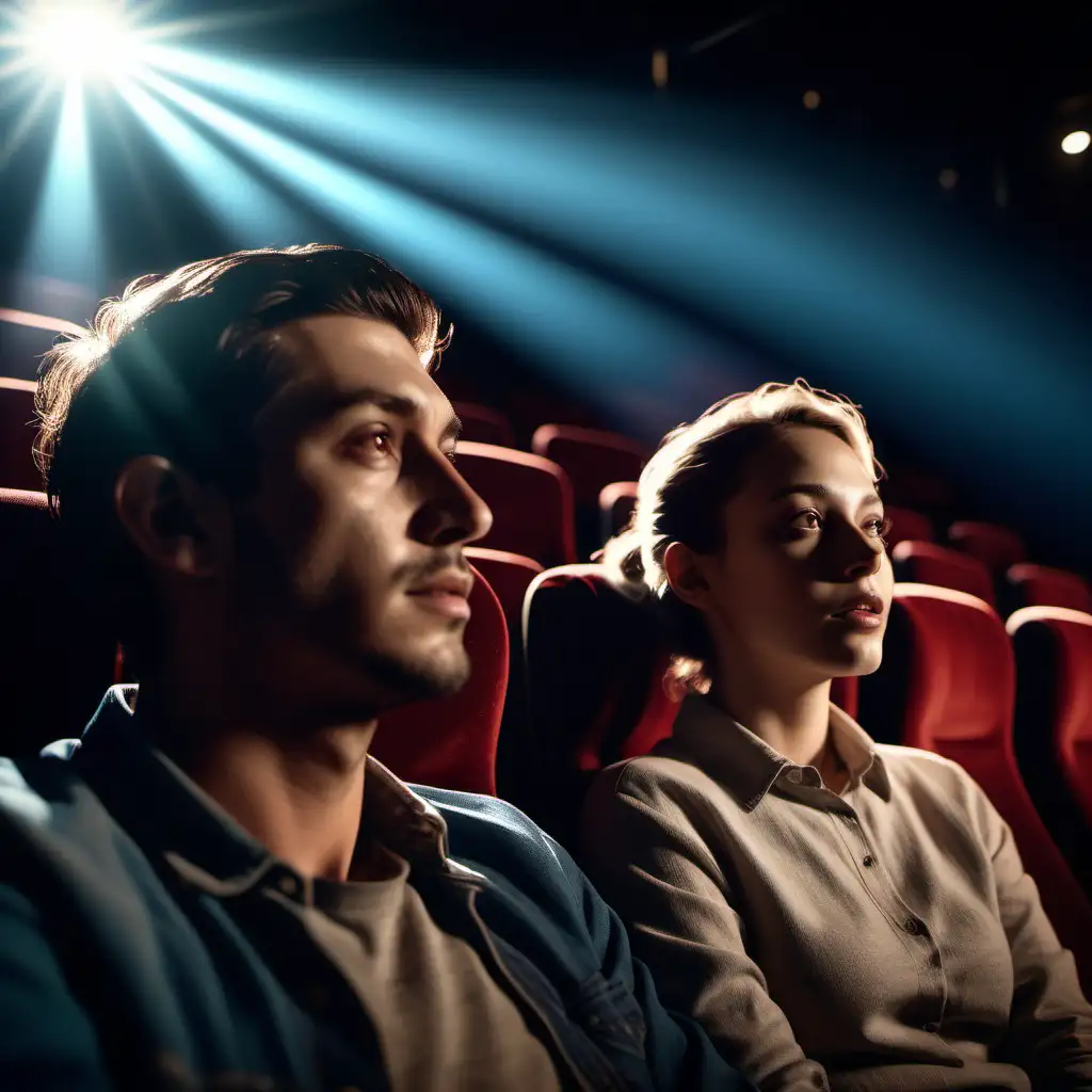 Captivating Cinematic Couple Mesmerizing 20s Pair in a Cinematic Experience