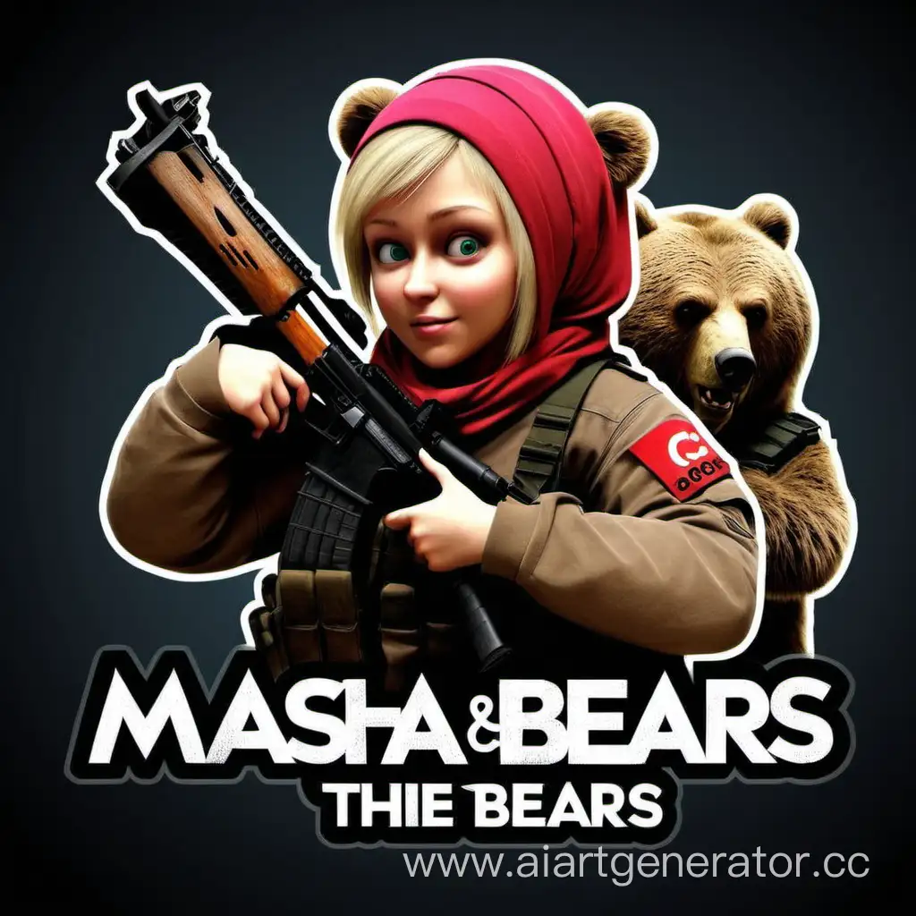Маша и медведи . логотип counter strike