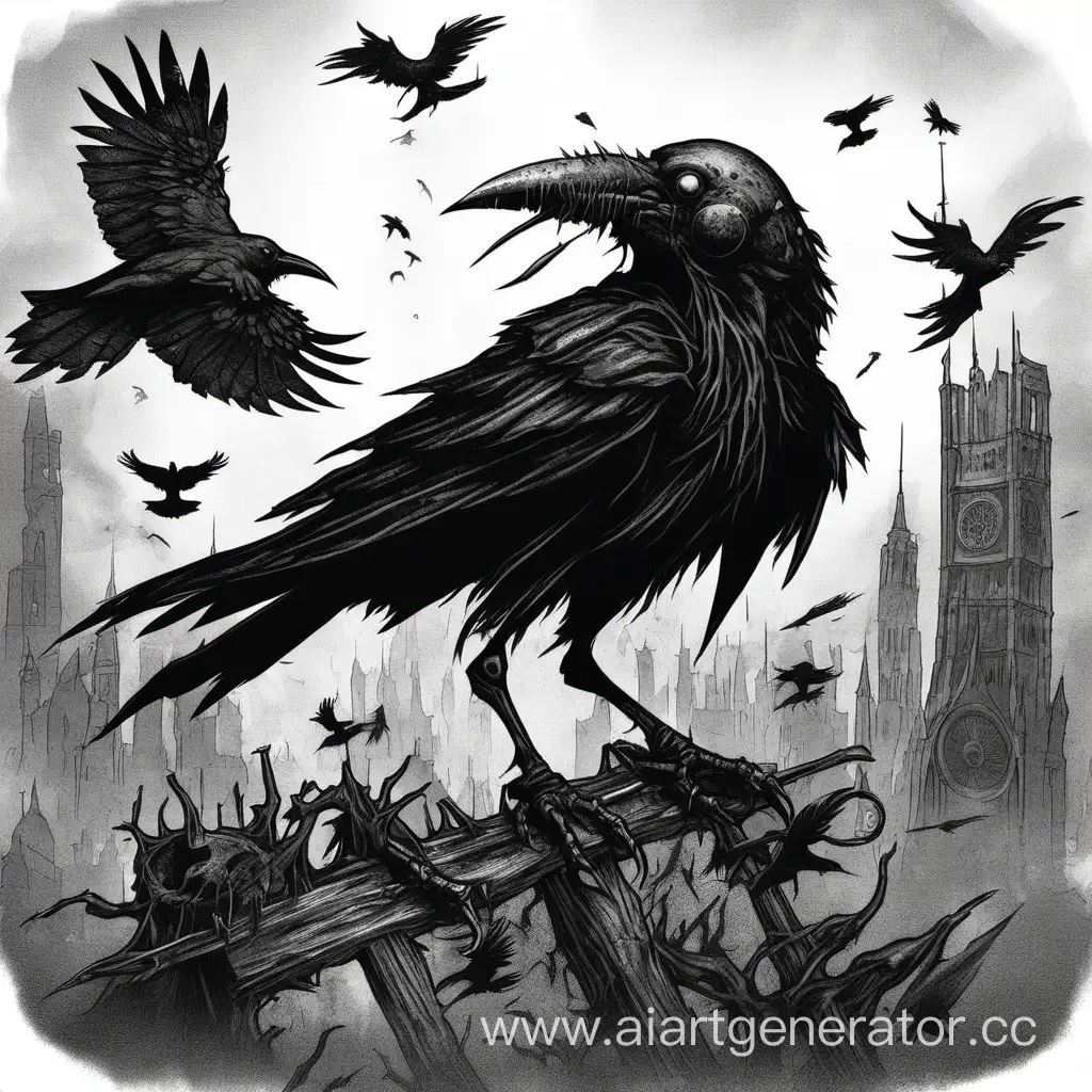 Mystical-Plague-Crow-in-Enchanted-Forest