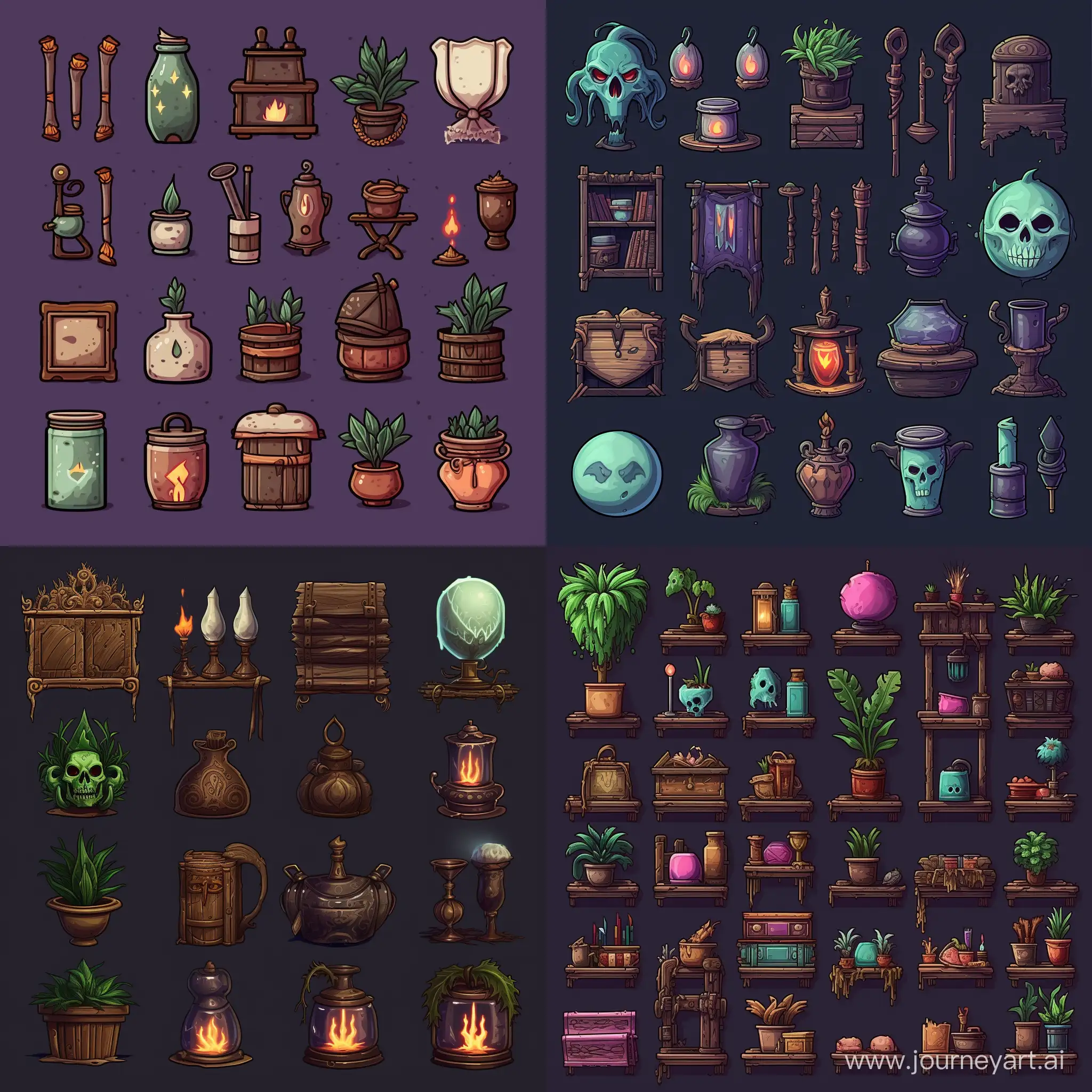 Magical-Pixel-Art-Icons-Enchanting-Spells-Collection