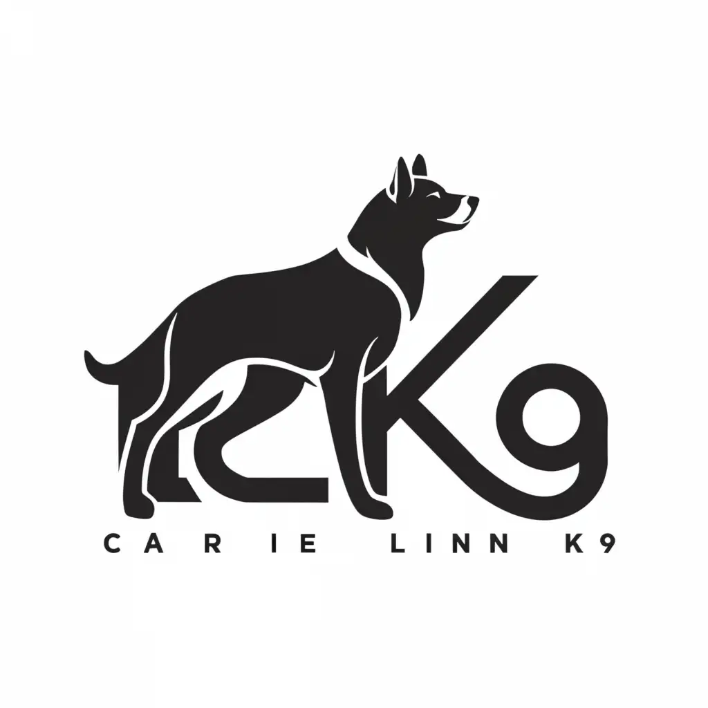 LOGO-Design-For-Carrie-Linn-K9-Elegant-Text-with-Lab-or-Husky-Silhouette-and-Dog-Leash