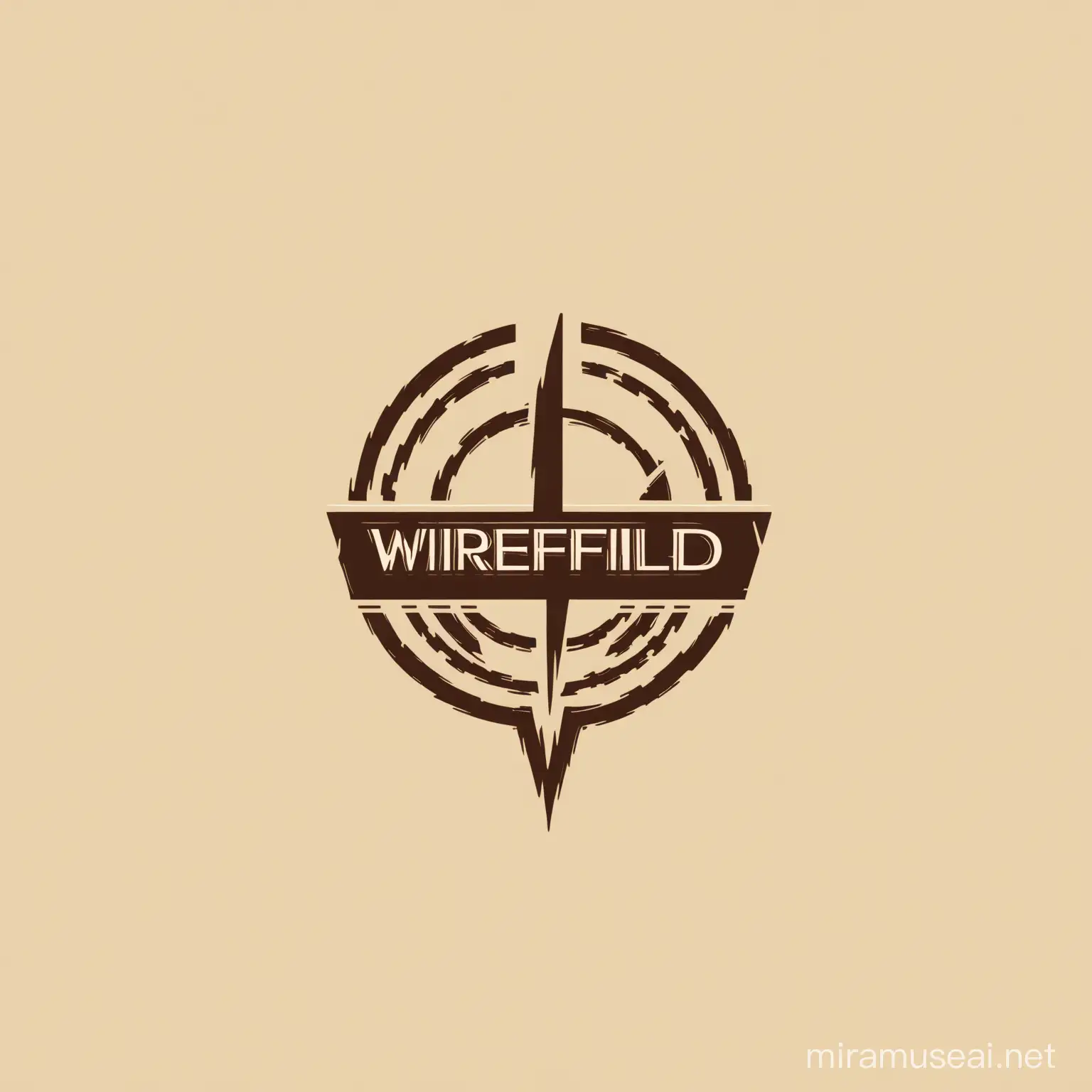 Wirefield Electric Logo Design Dynamic Lines and Energy Sparks
