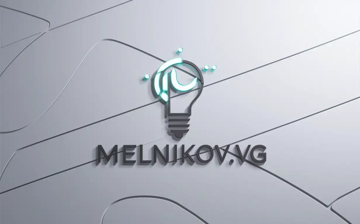 Abstract-Luminescent-Light-Bulb-on-Clean-White-Background-MelnikovVG-Logo-Analog