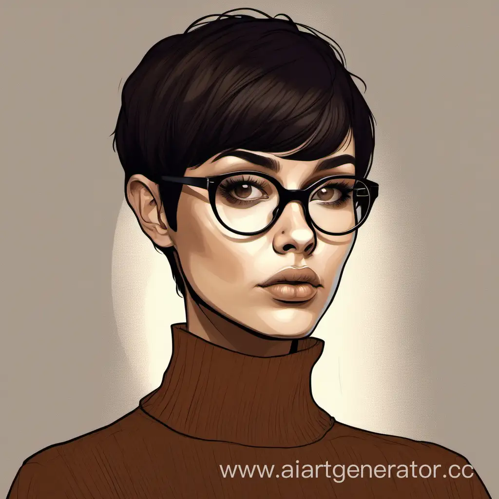 Contemplative-Girl-Portrait-with-Pixie-Cut-and-Glasses