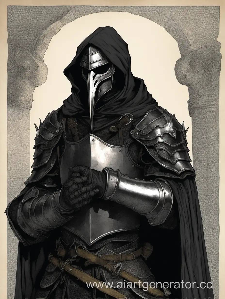 Mysterious-Armored-Figure-in-Iron-Mask-and-Black-Cloak