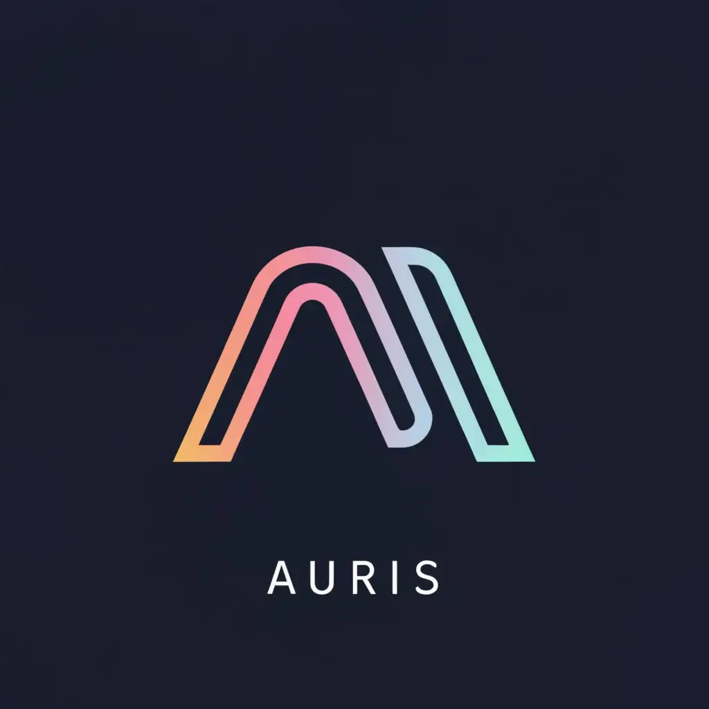 a logo design,with the text "Auris ", main symbol:letter a,Minimalistic,be used in Technology industry,clear background