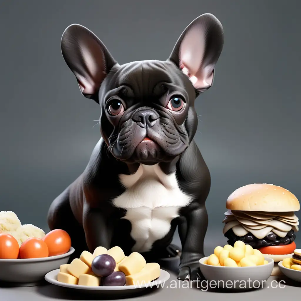 Adorable-Black-French-Bulldog-with-Long-Ears-and-White-Chest