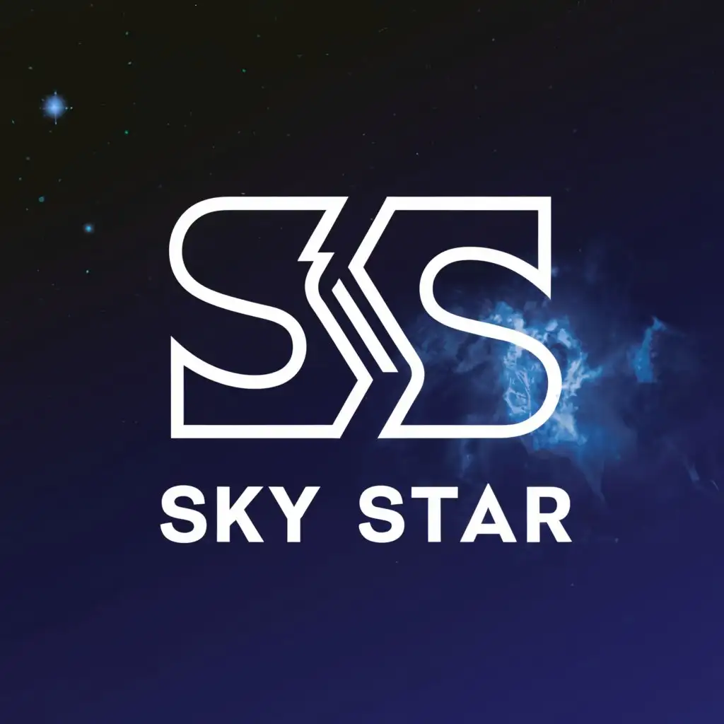 a logo design,with the text "sky star", main symbol:Double S and a star with car,Moderate,clear background