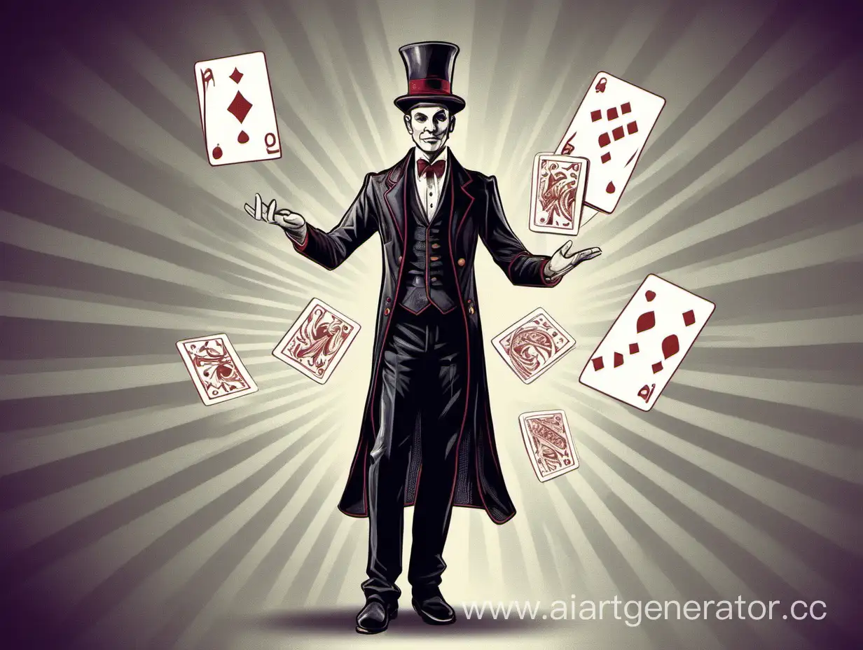 Mesmerizing-Card-Magic-Performance-Illusionist-in-Action