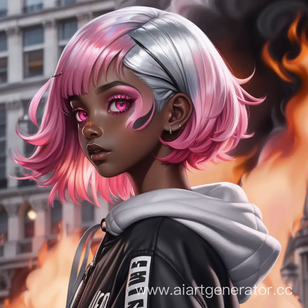 Londons-Enigmatic-Flame-DarkSkinned-Girl-with-TwoTone-Silver-and-Pink-Hair-and-Ruby-Eyes