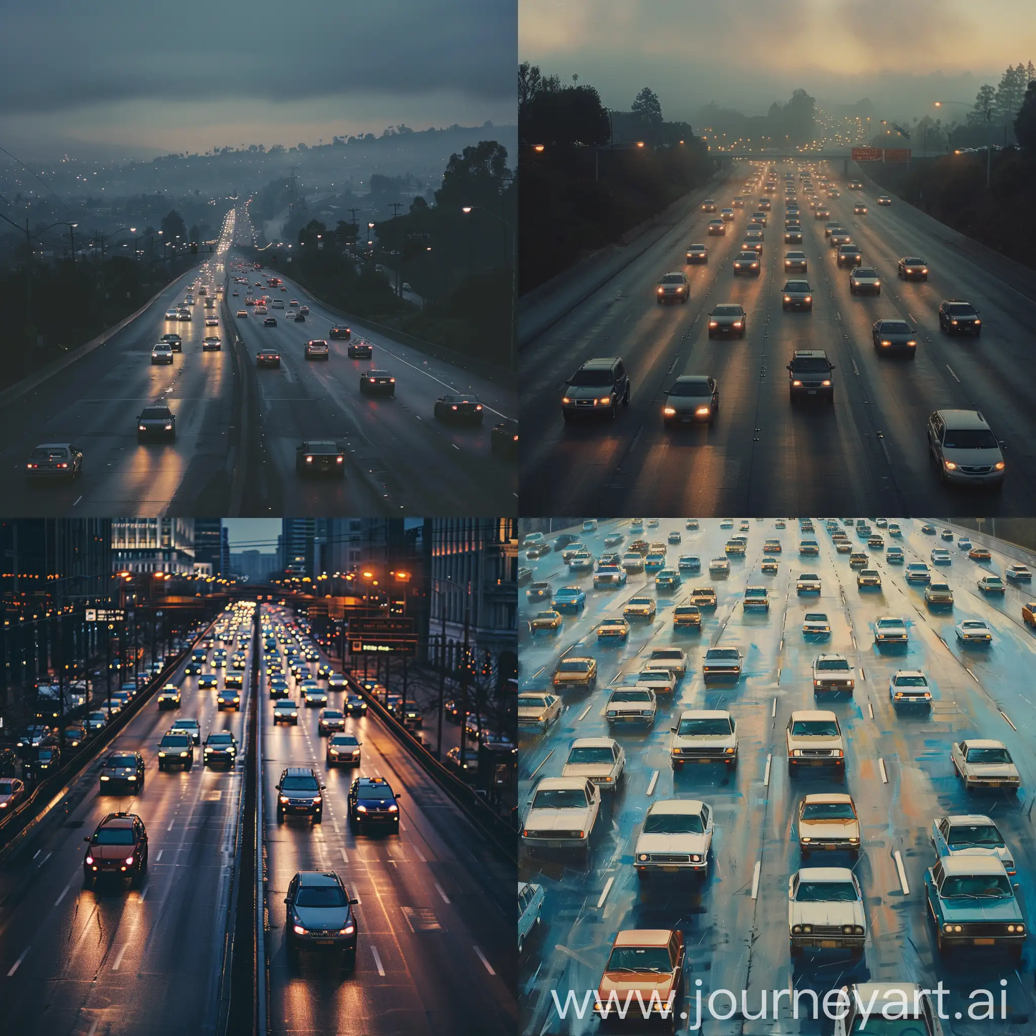 Dynamic-Cityscape-with-Moving-Cars-and-Emotive-Themes