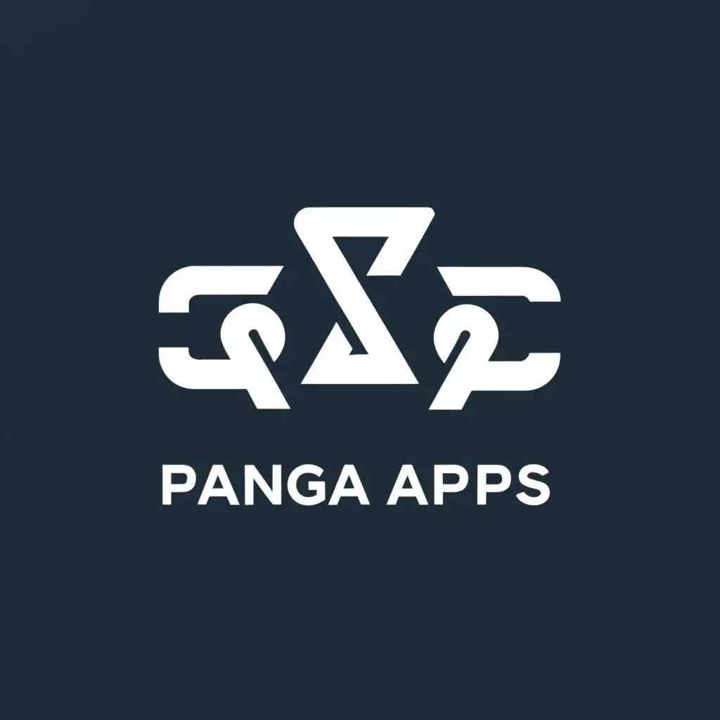 LOGO-Design-for-Panga-Apps-Minimalistic-Design-with-Technology-Theme-and-Clear-Background