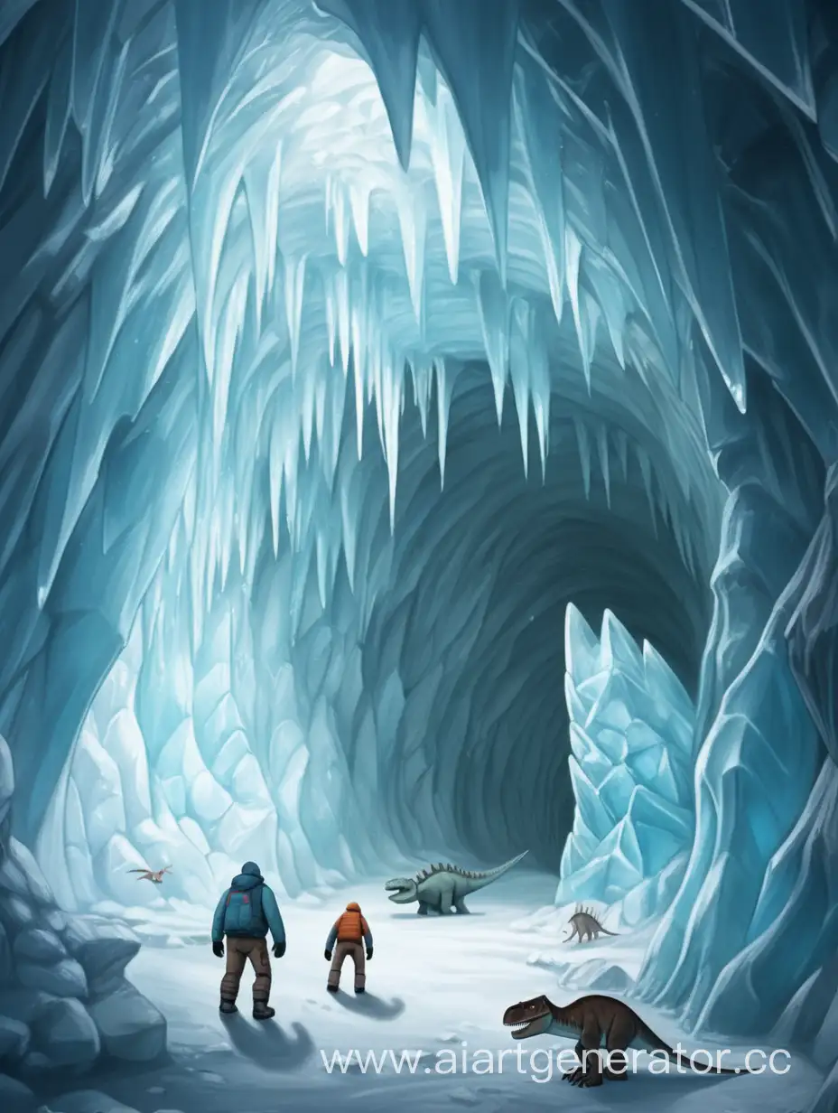 Isolated-Athlete-Confronts-Prehistoric-Fears-in-Vast-Ice-Cave