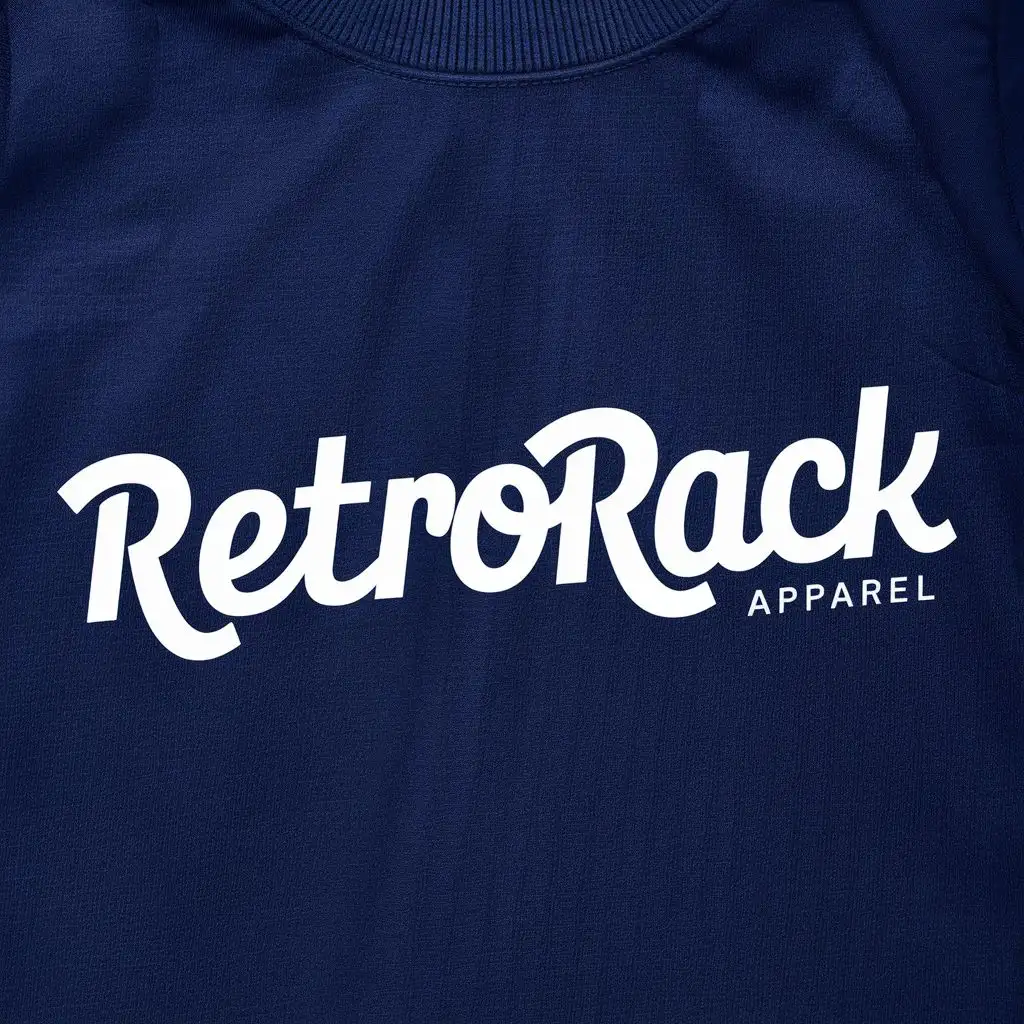 logo, Apparel, with the text "RetroRack", typography, be used in Retail industry, Street Fashion
