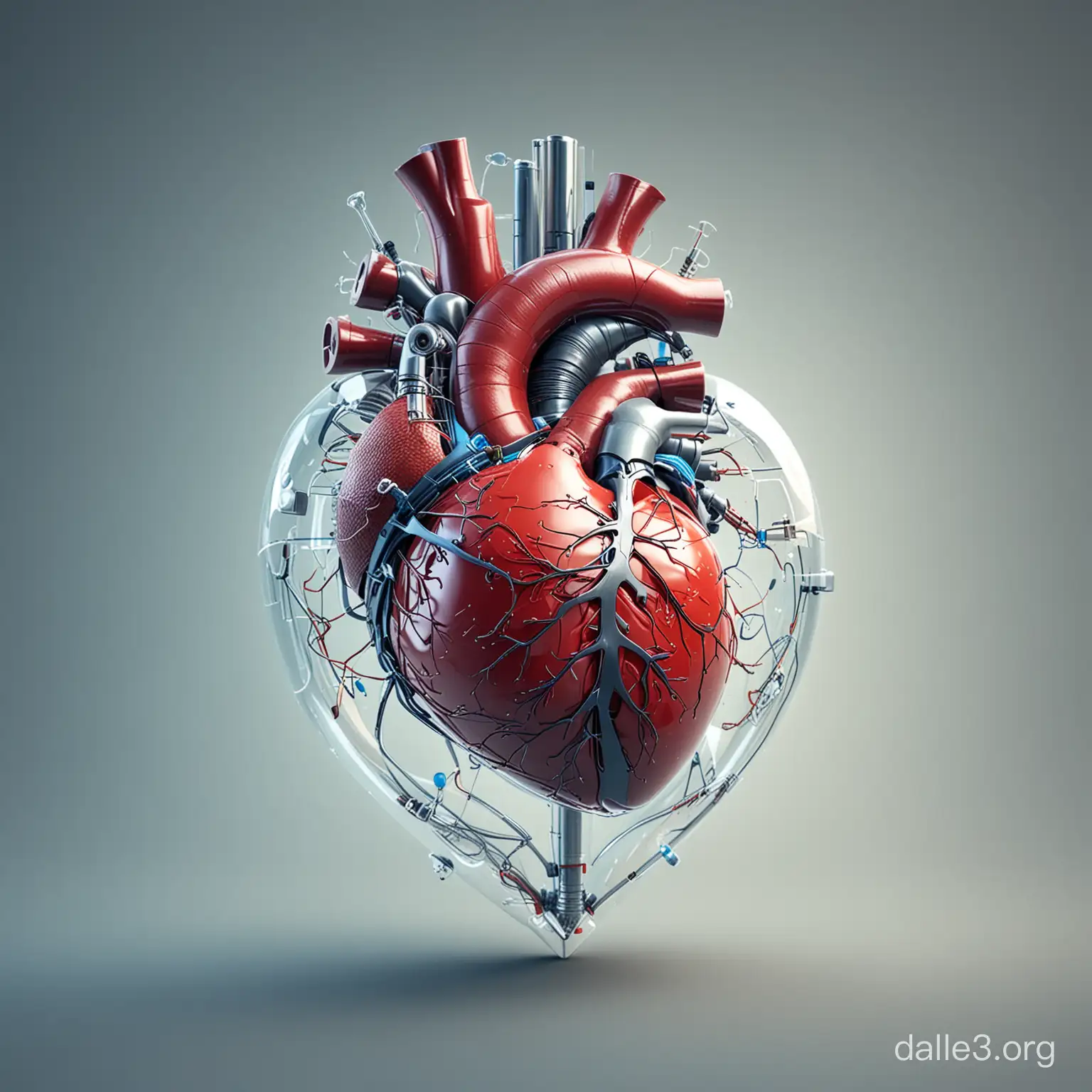 Futuristic Technological Human Heart in an Innovative Laboratory ...