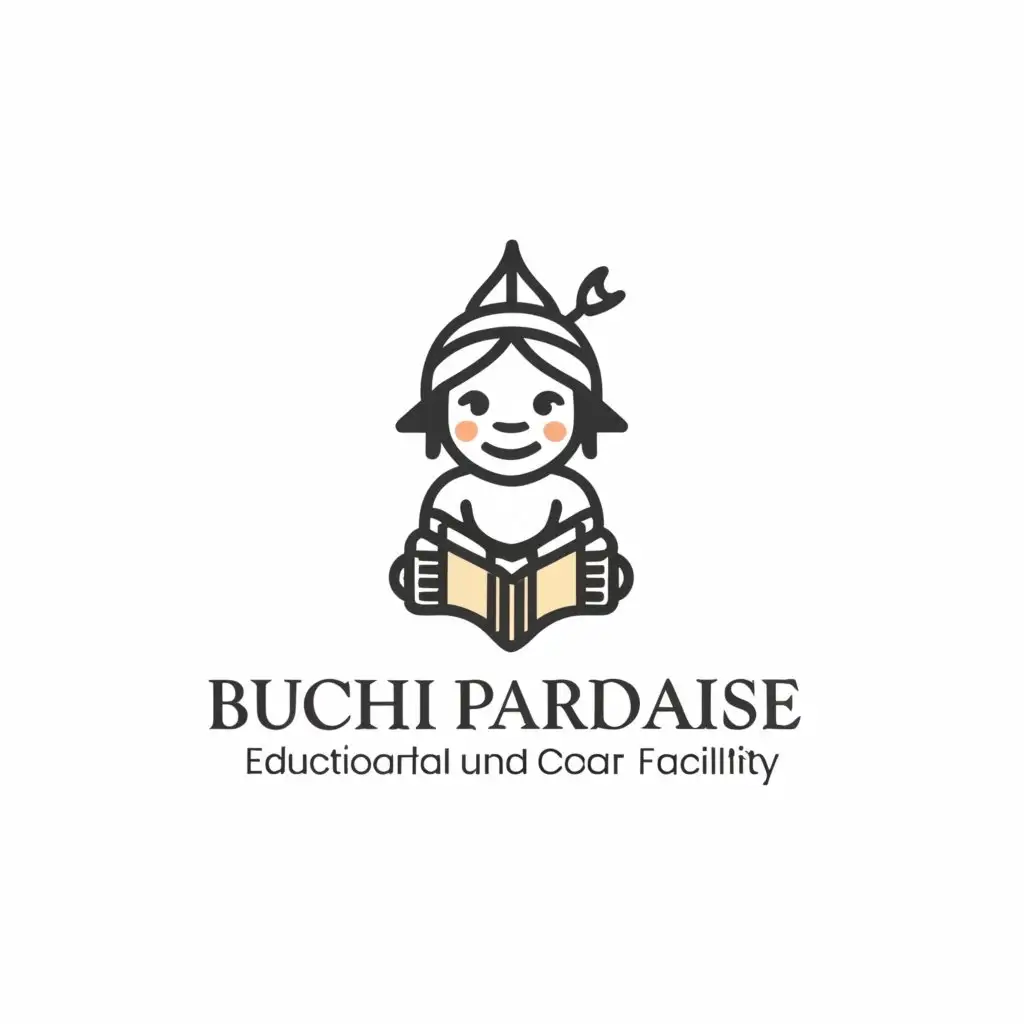 a logo design,with the text "Buchi paradise", main symbol:A medieval daycare logo,Minimalistic,be used in Education industry,clear background