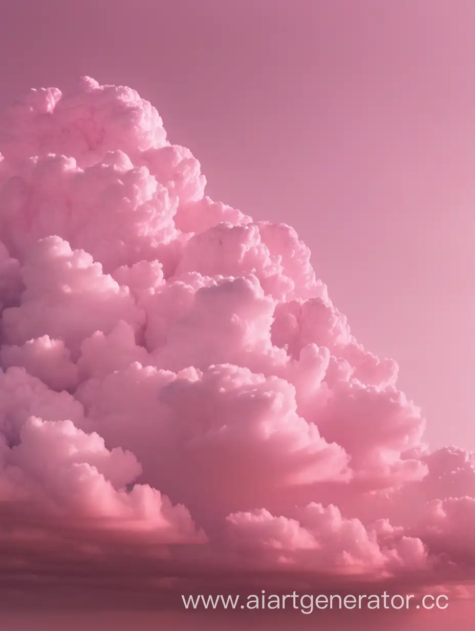 розовые облака с розовым оттенком