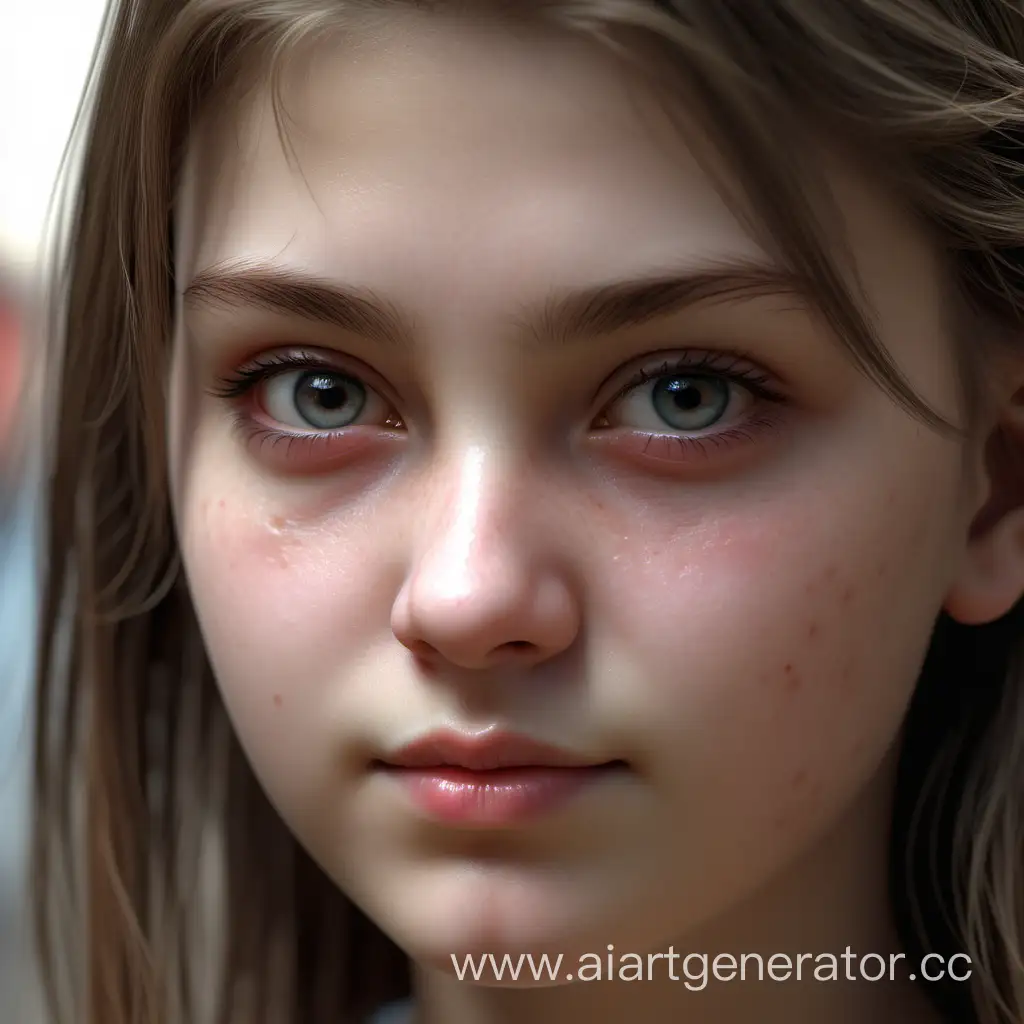 18 years Girl face, realistic, detail, ultra hd, real life