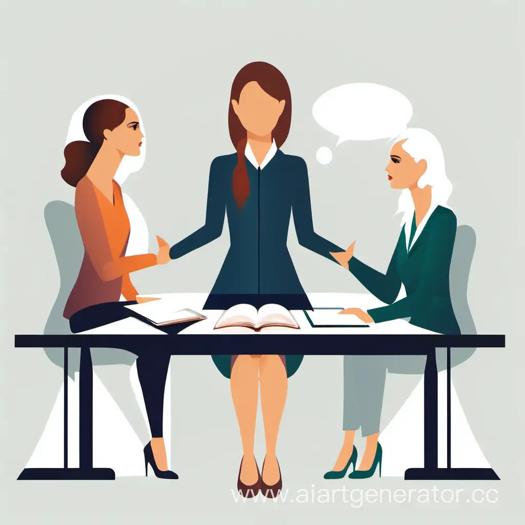 Professional-Psychologist-Consultation-with-Two-Women-on-White-Background