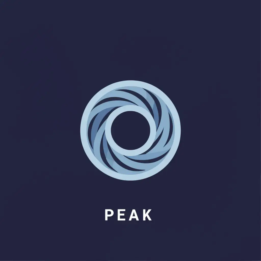 a logo design,with the text "Peak", main symbol:companionship,Moderate,be used in Technology industry,clear background
