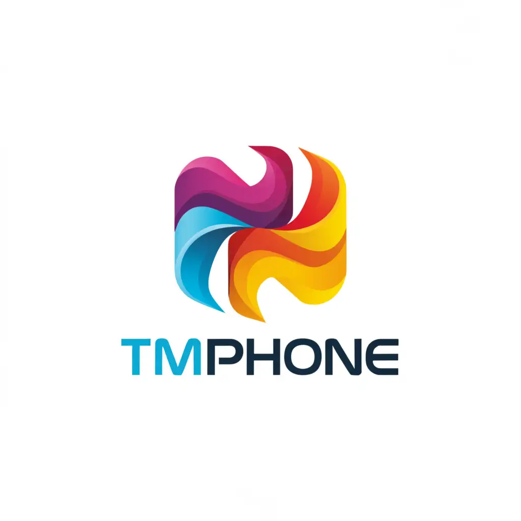 a logo design,with the text "TM Phone", main symbol:Elmydama ösüşde,Moderate,be used in Automotive industry,clear background
