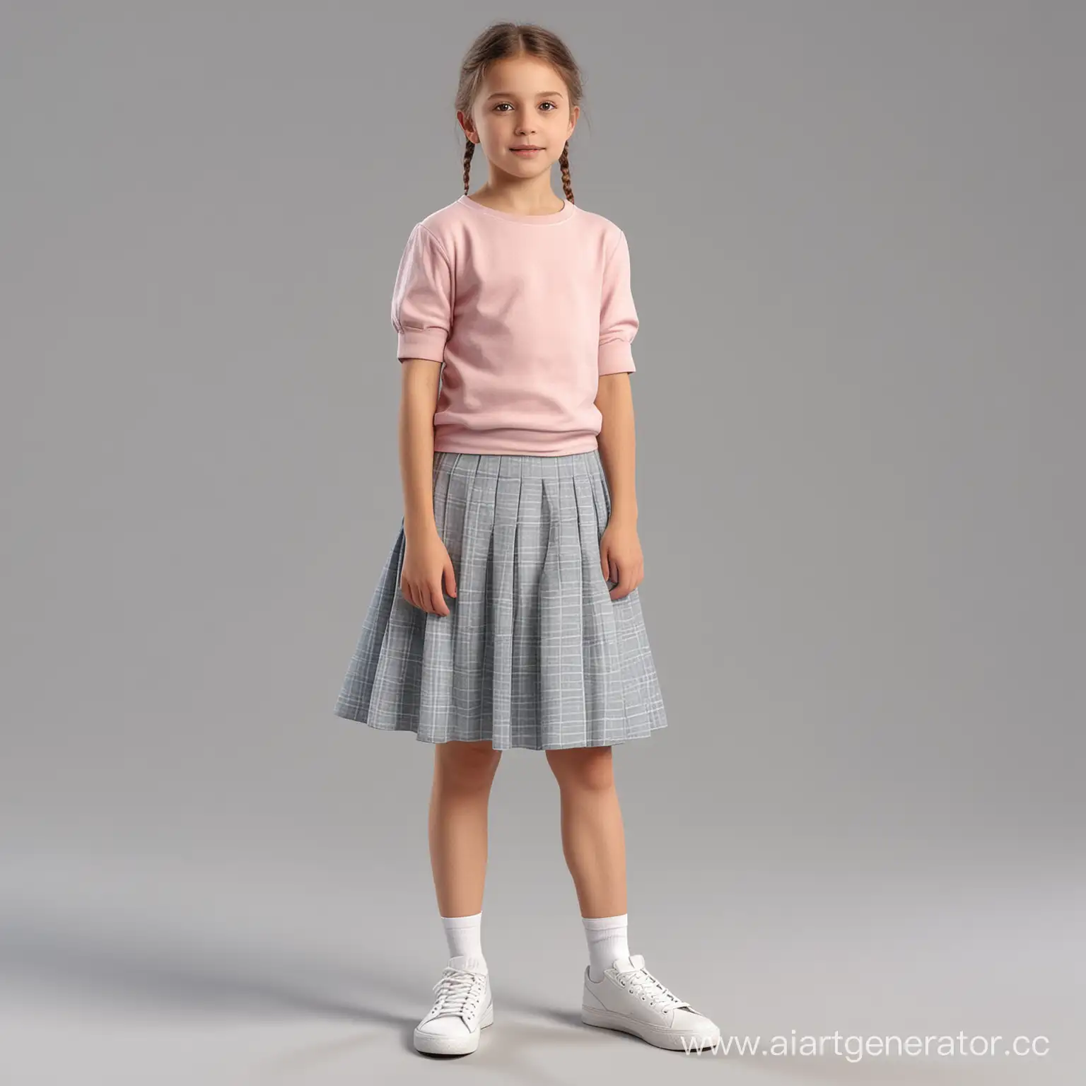 Realistic-FullLength-Portrait-of-a-12YearOld-Girl-in-a-Skirt