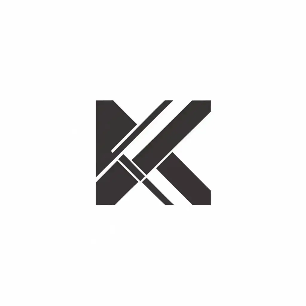 a logo design,with the text "K", main symbol:K,Moderate,be used in Construction industry,clear background