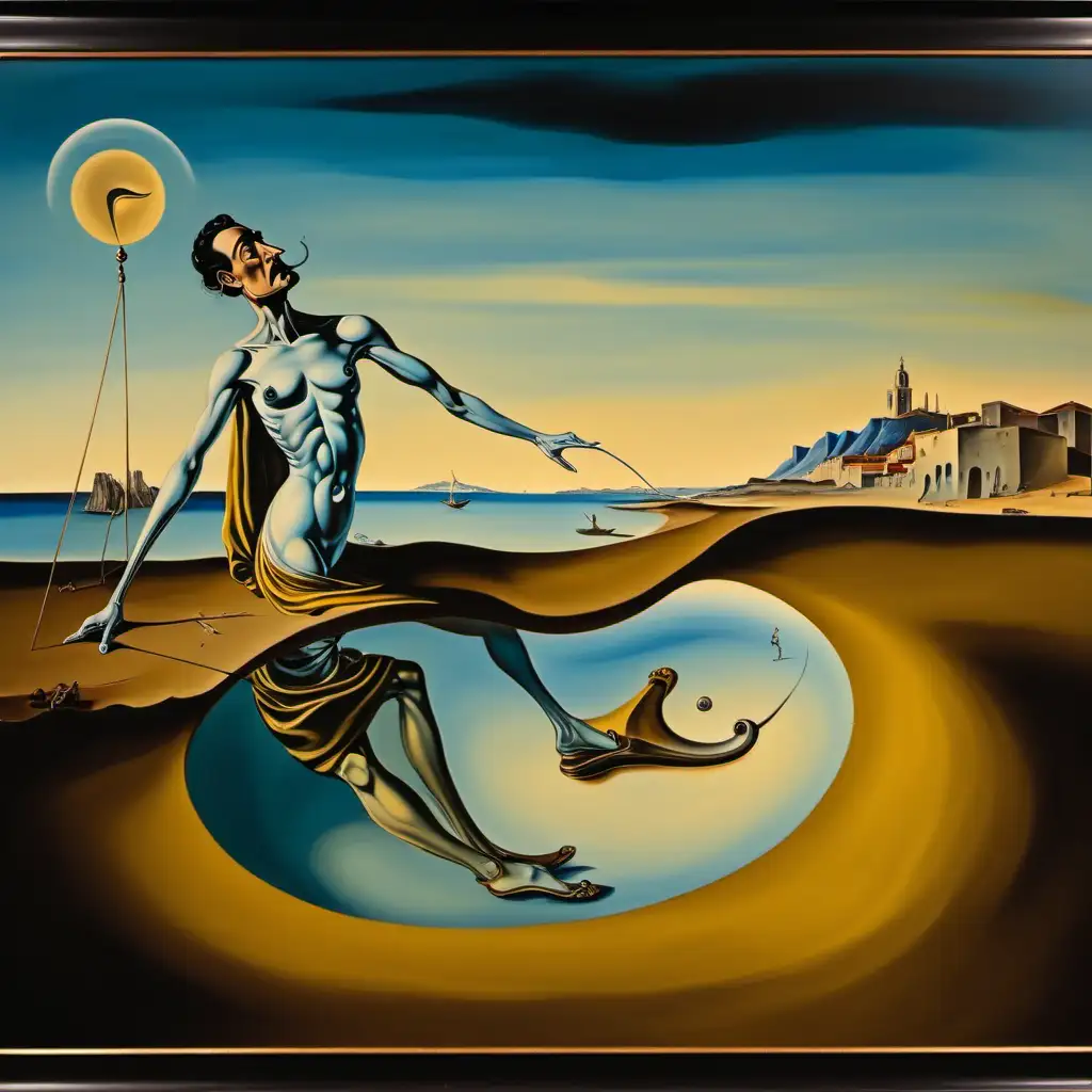 Surrealistic Dreamscape in the Style of Salvador Dali