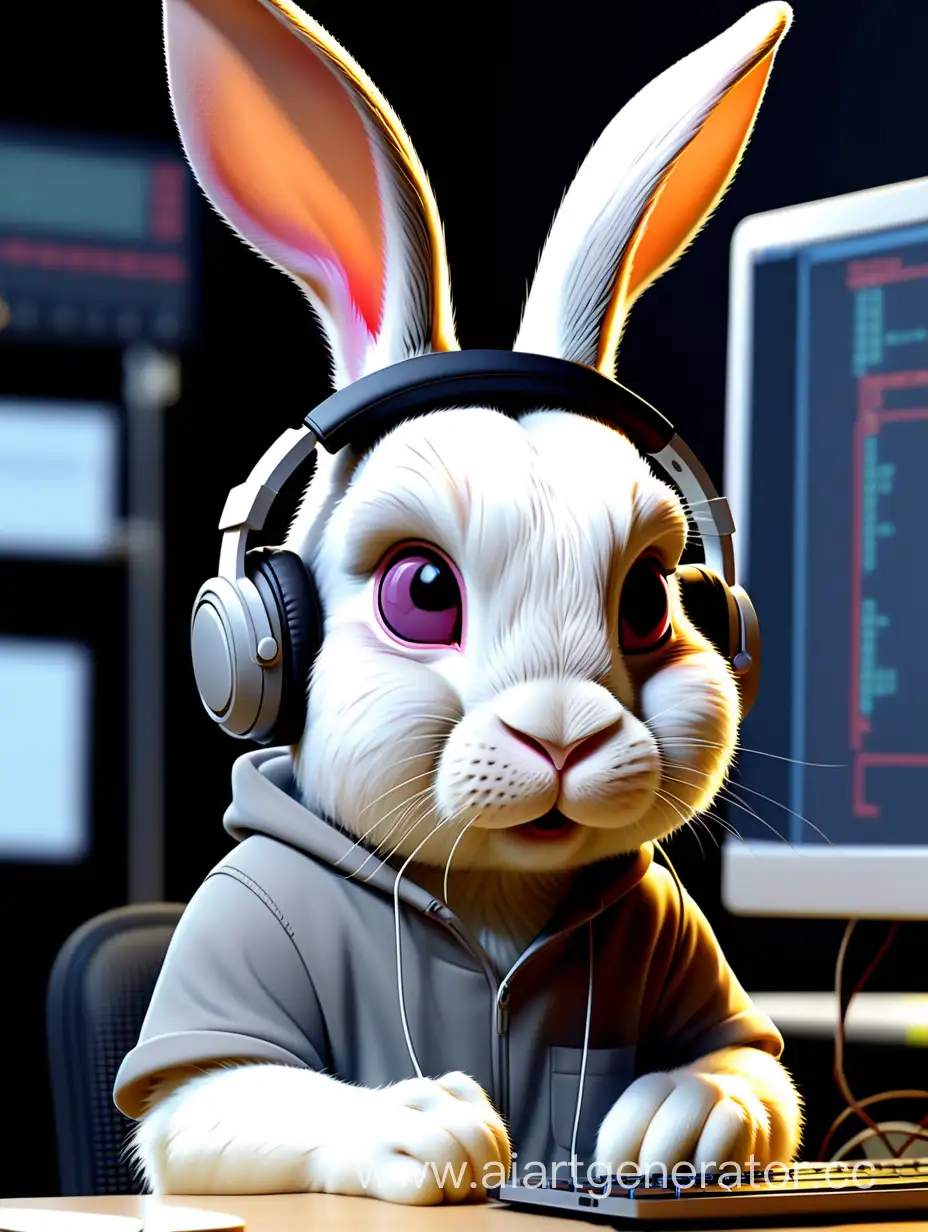 TechSavvy-Rabbit-Programmer-Wearing-Headphones