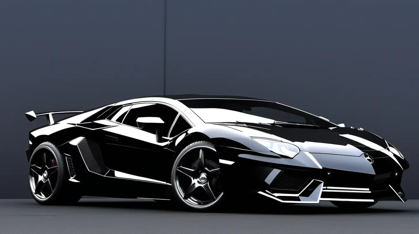 Luxurious Fusion of Lamborghini Aventador and Mercedes Coupe