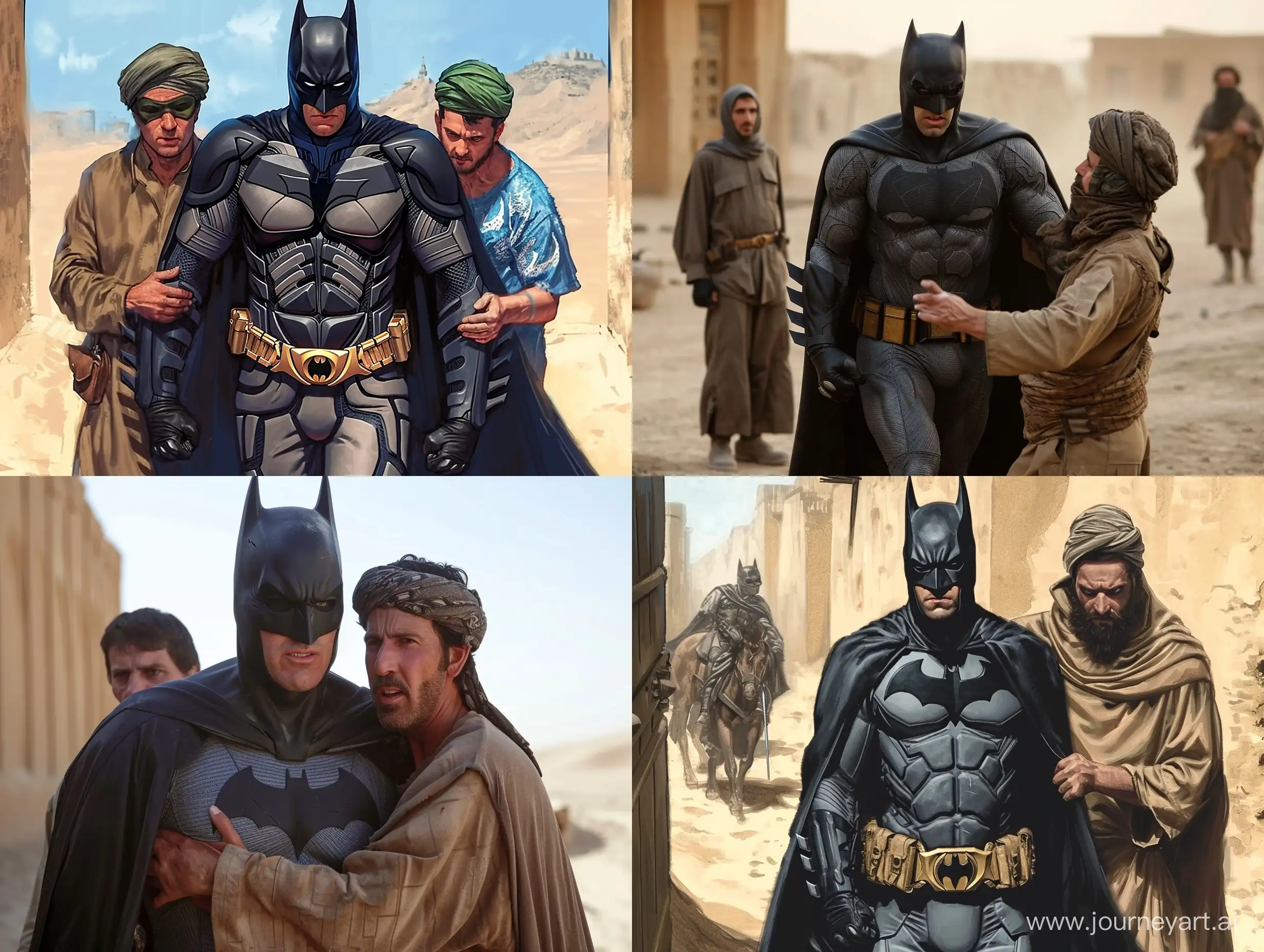 Batman arrestando a una pareja gay en Afghanistan