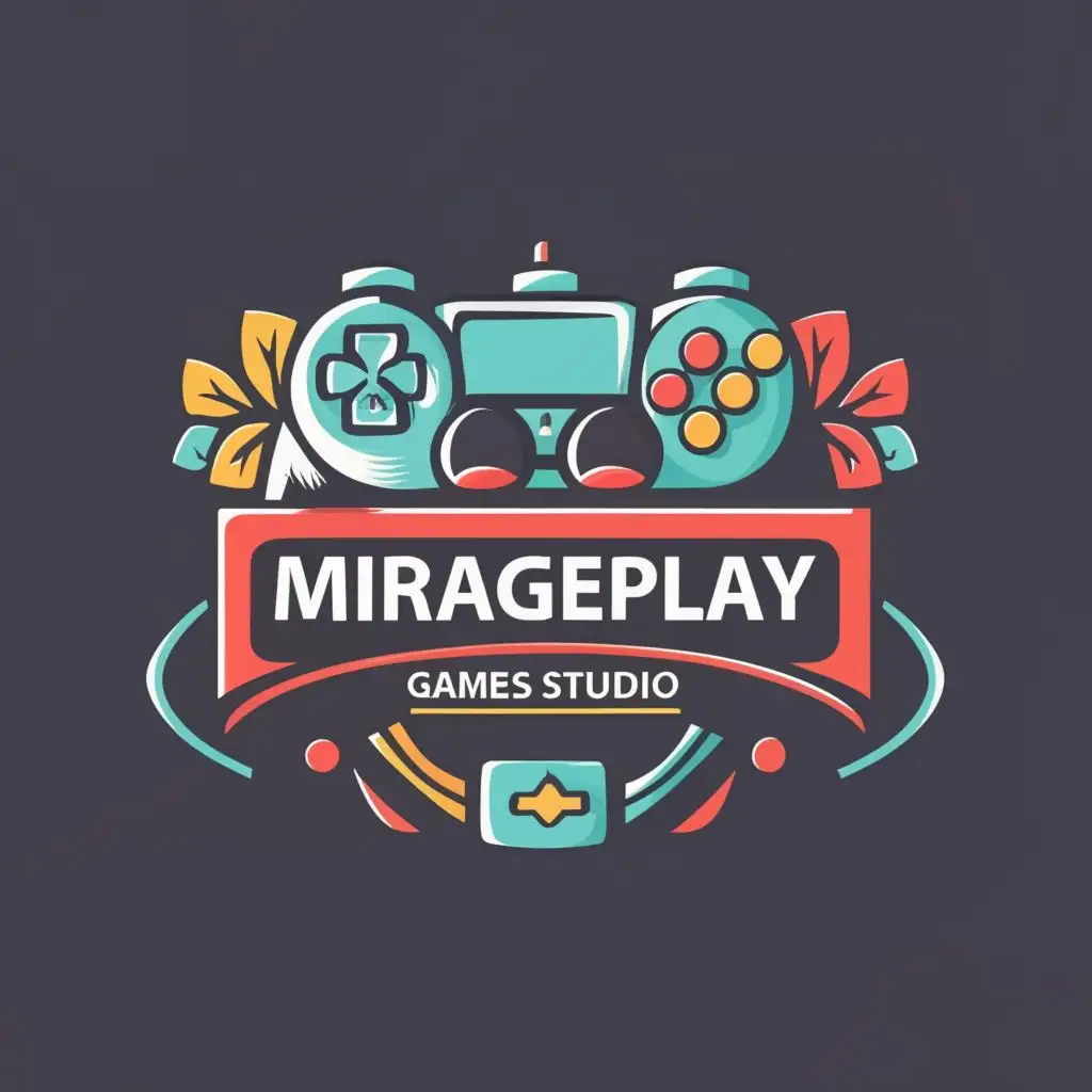 LOGO-Design-For-MiragePlay-Games-Studio-Futuristic-Keyboard-Mouse-and-Game-Controller-with-Dynamic-Typography