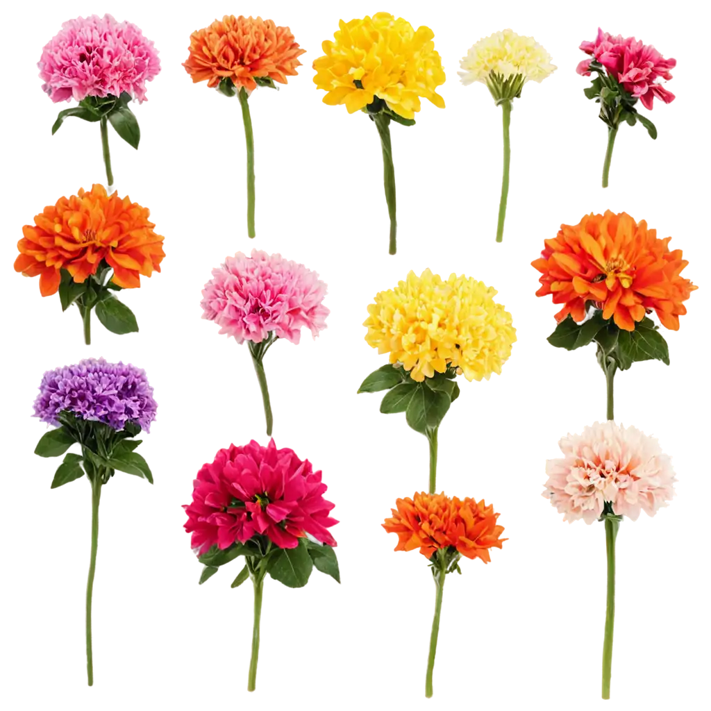 bunch of different type of flowers