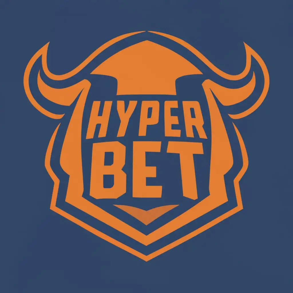 logo, Bull, with the text "Hyper Bet", typography, be used in Finance industry
