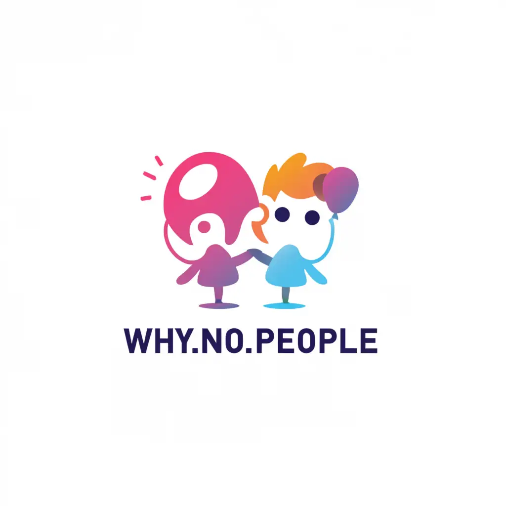 a logo design,with the text "whynopeople", main symbol:lonly boys and girls onle Live chat  & video show,Moderate,clear background