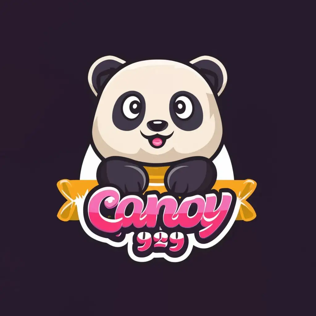 LOGO-Design-For-Candy-929-Playful-Panda-with-Vibrant-Typography