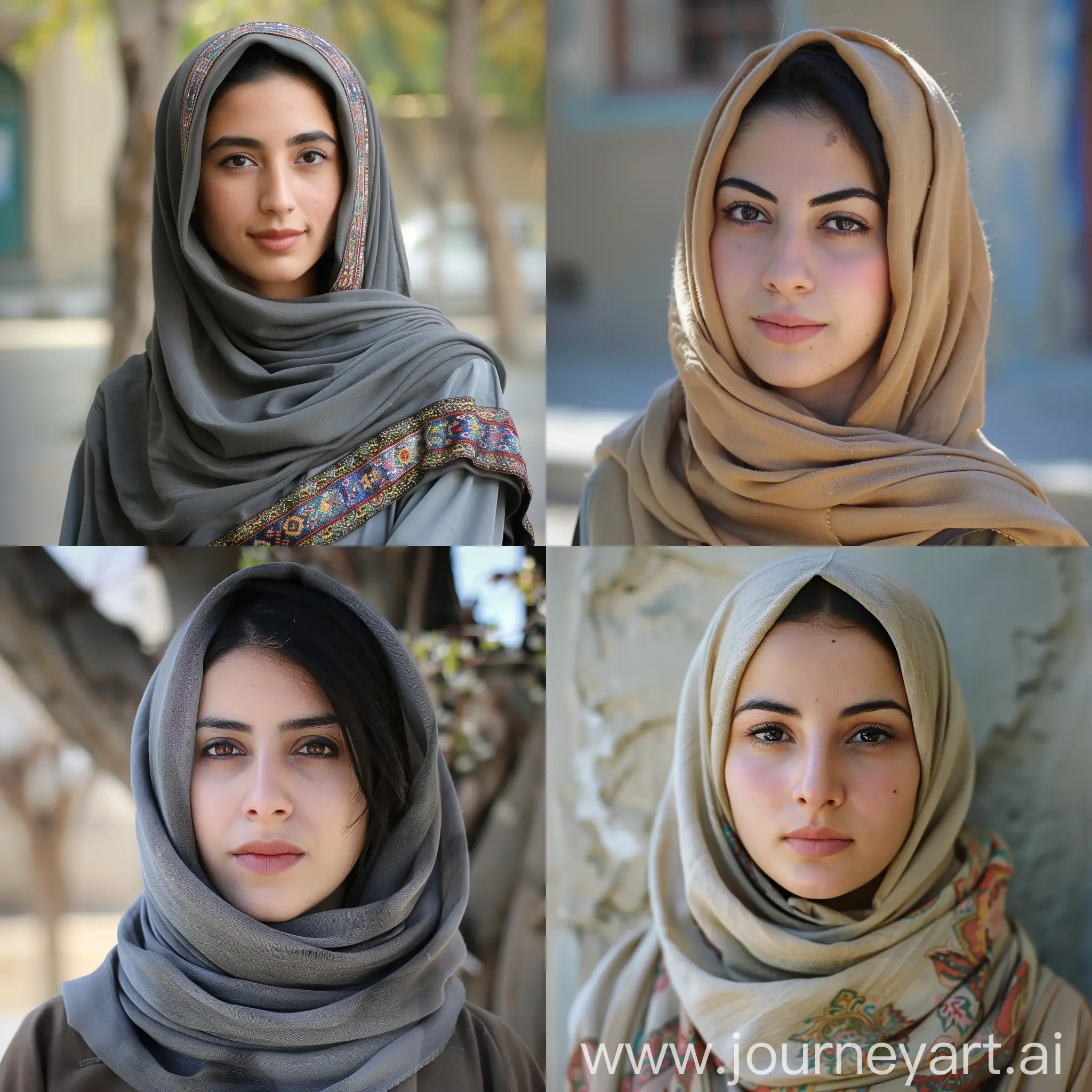 Iranian young woman with hijab