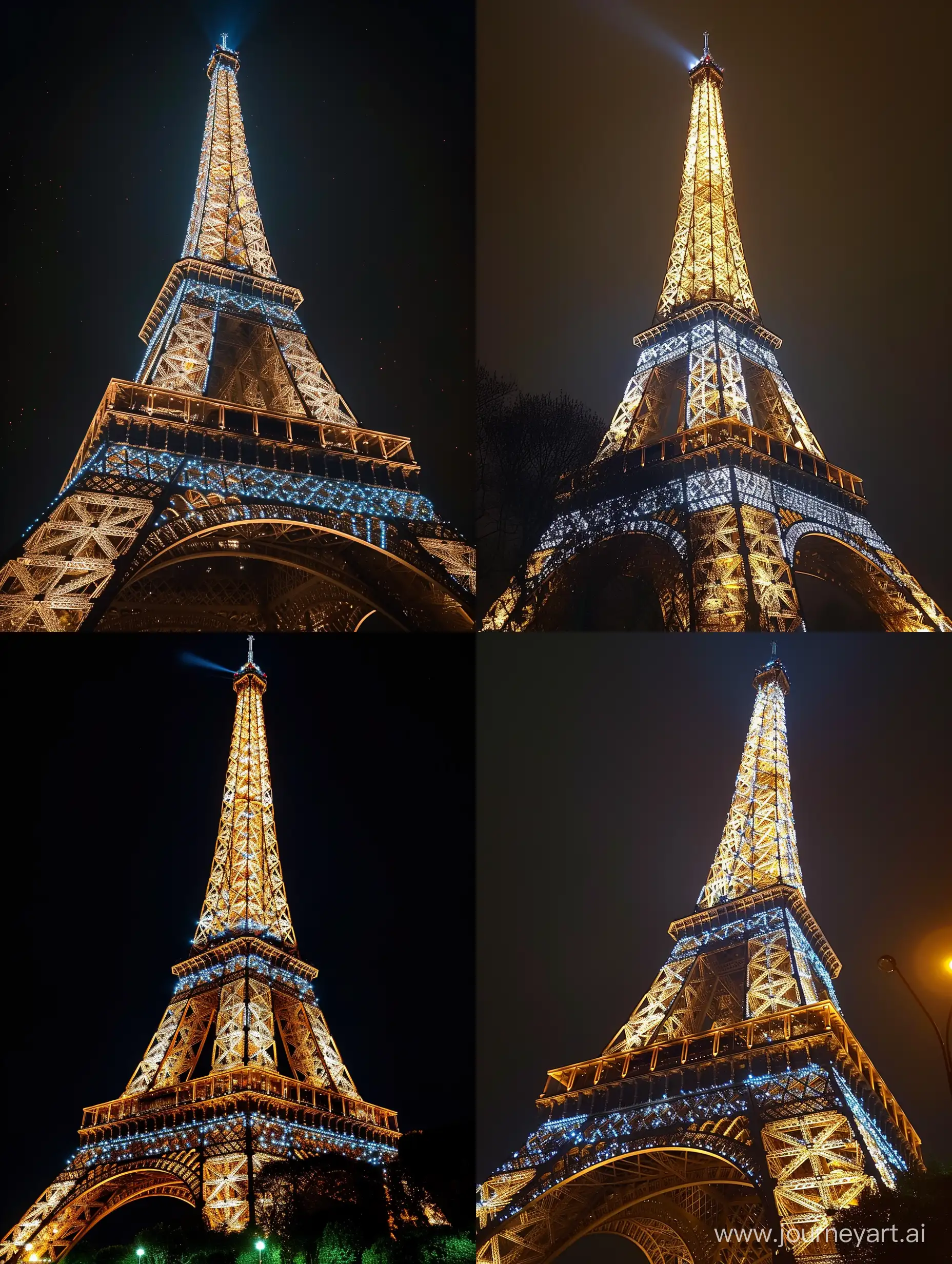 Eiffel-Tower-Illuminated-Night-View-Realistic-Photo-Quality