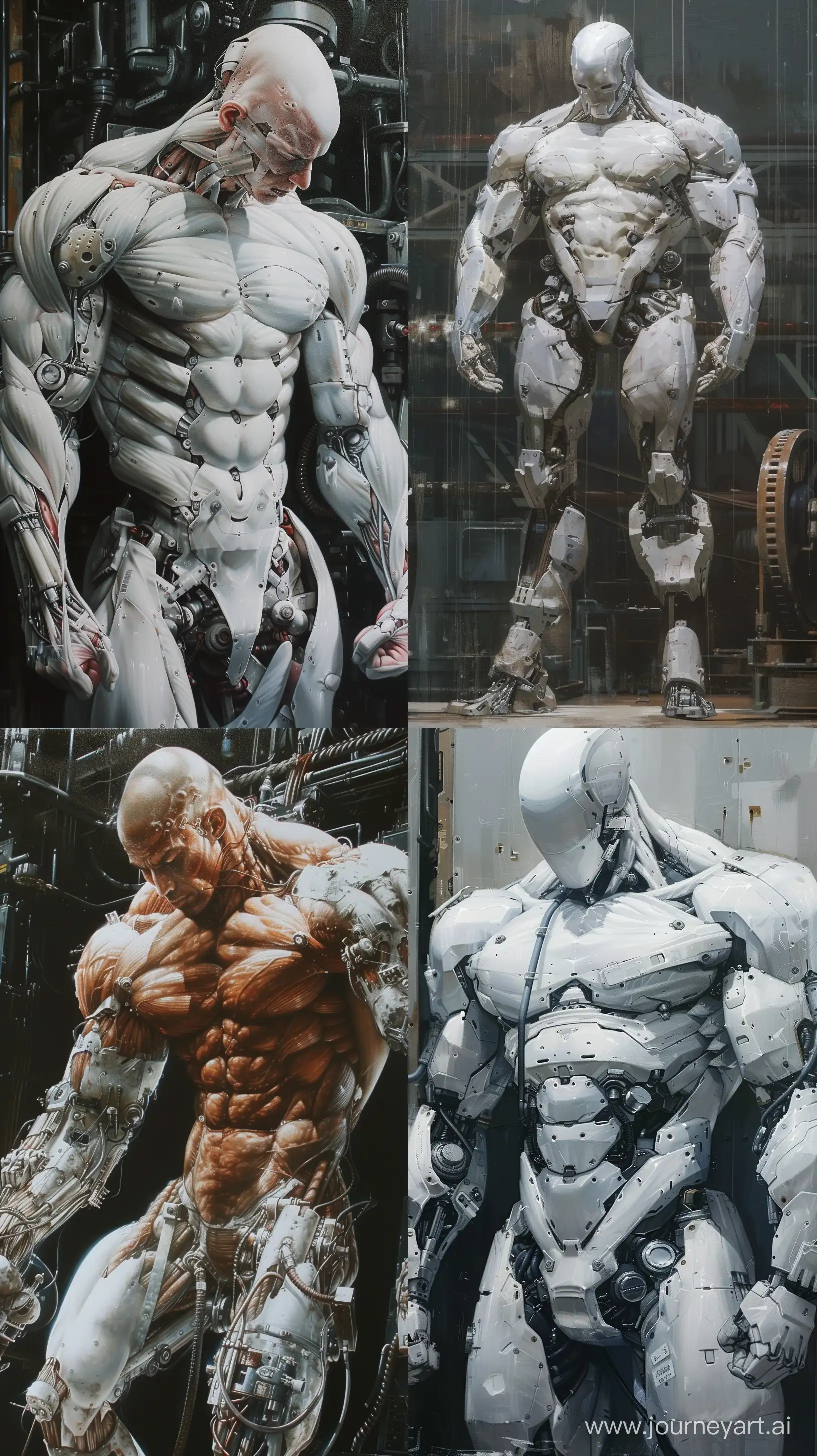 HyperDetailed-Realist-Figure-Painting-Japan-Art-of-Body-Building-by-Kunio-Umemoto-in-the-Style-of-Stephan-Martinire