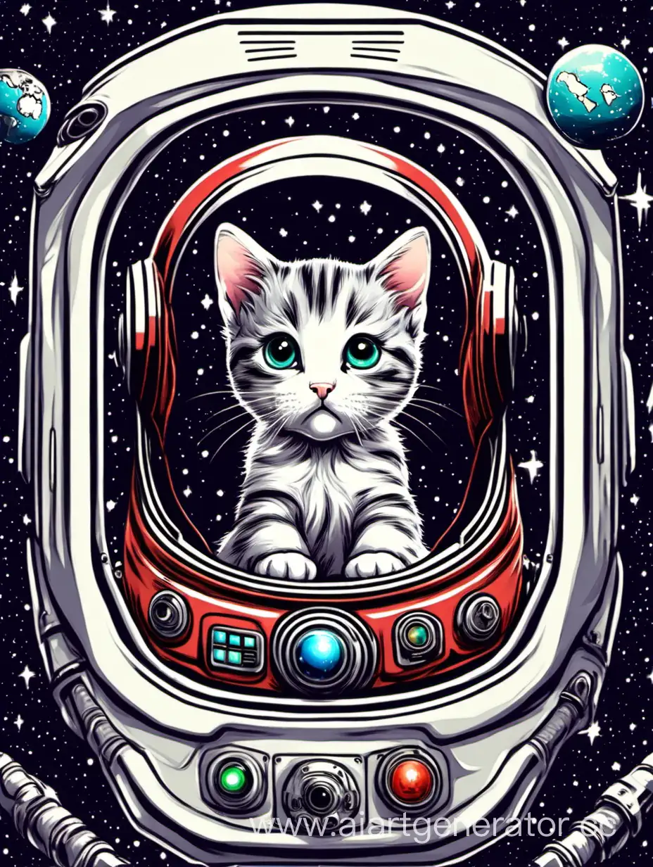 the life of kitten in space