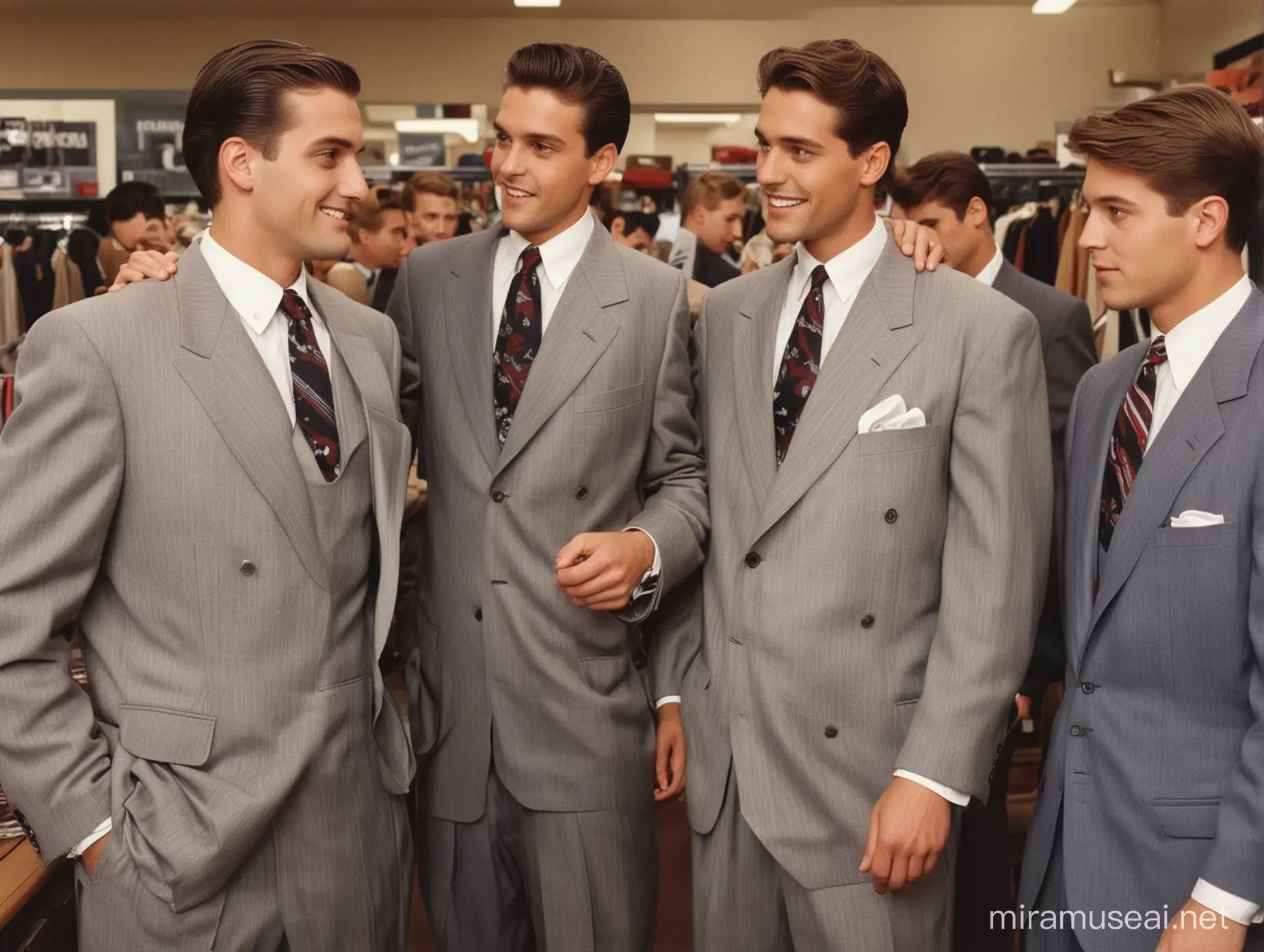 Men Trying Affordable Oversized Suits at JCPenney