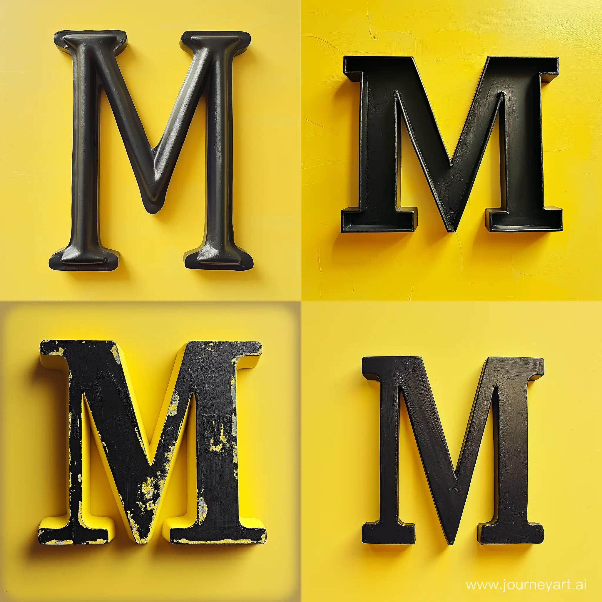 Elegant-Black-M-Design-on-Vibrant-Yellow-Background