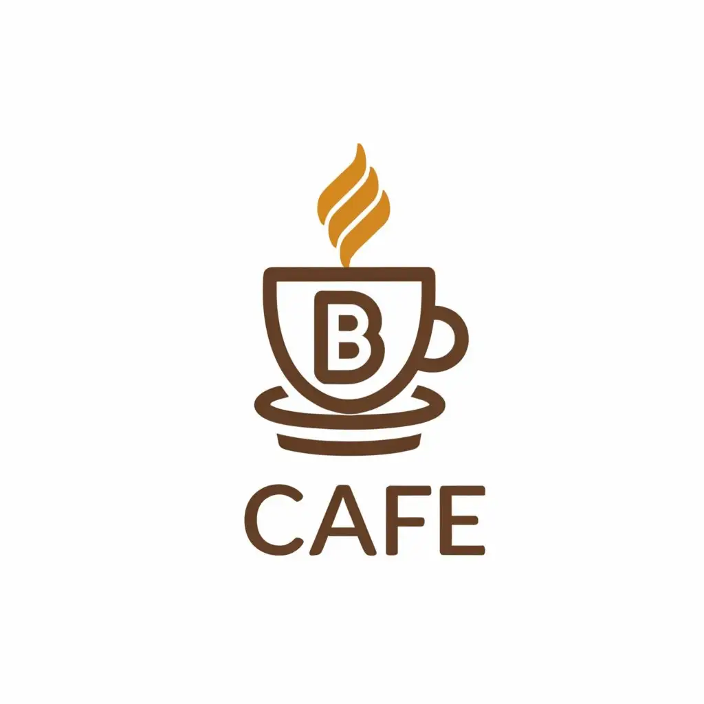 a logo design,with the text "B cafe", main symbol:coffee shop,Moderate,be used in Restaurant industry,clear background