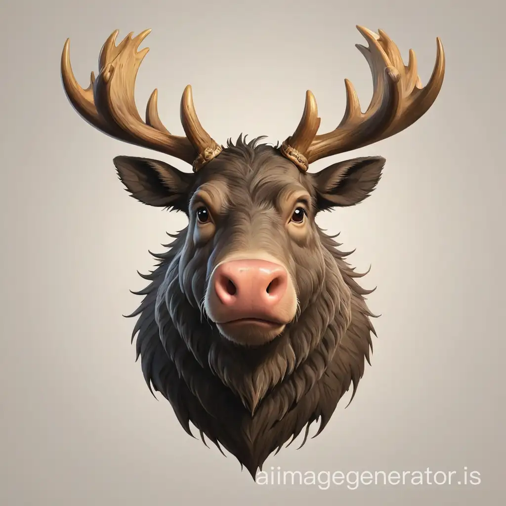 MoosePig-Hybrid-with-Majestic-Horns-and-Distinctive-Snout