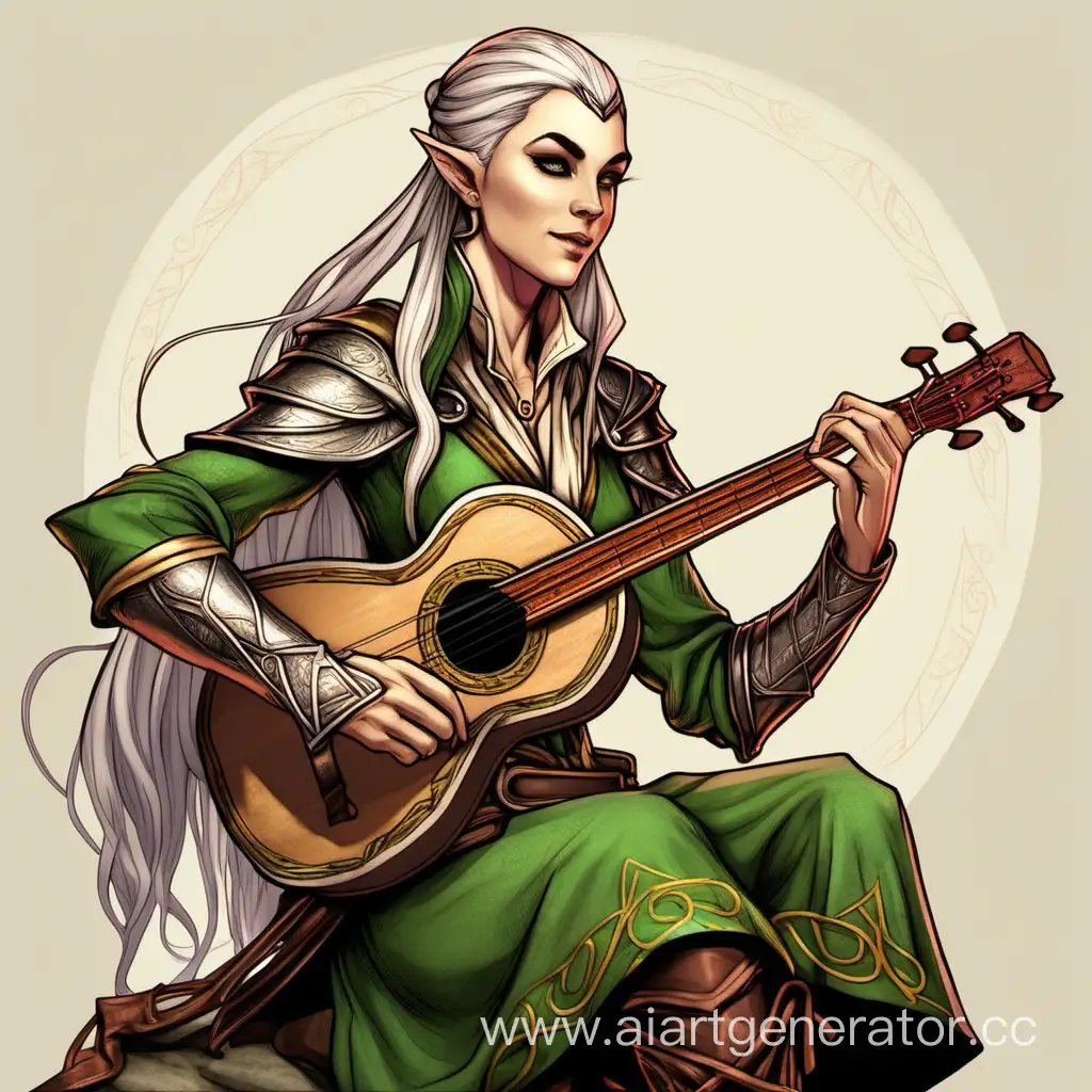 Enchanting-Elven-Female-Bard-in-Dungeons-Dragons-Inspired-Art